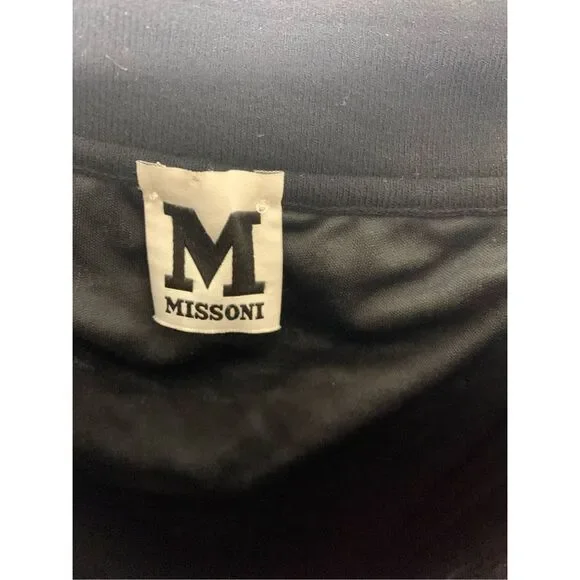 M Missoni Black White Classic Pattern Midi Knit Dress Size US 8 - Picture 2 of 9